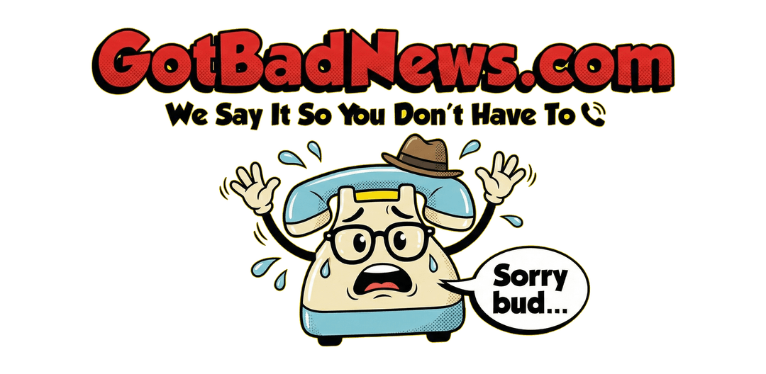 GotBadNews.com — We Say It So You Don't Have To